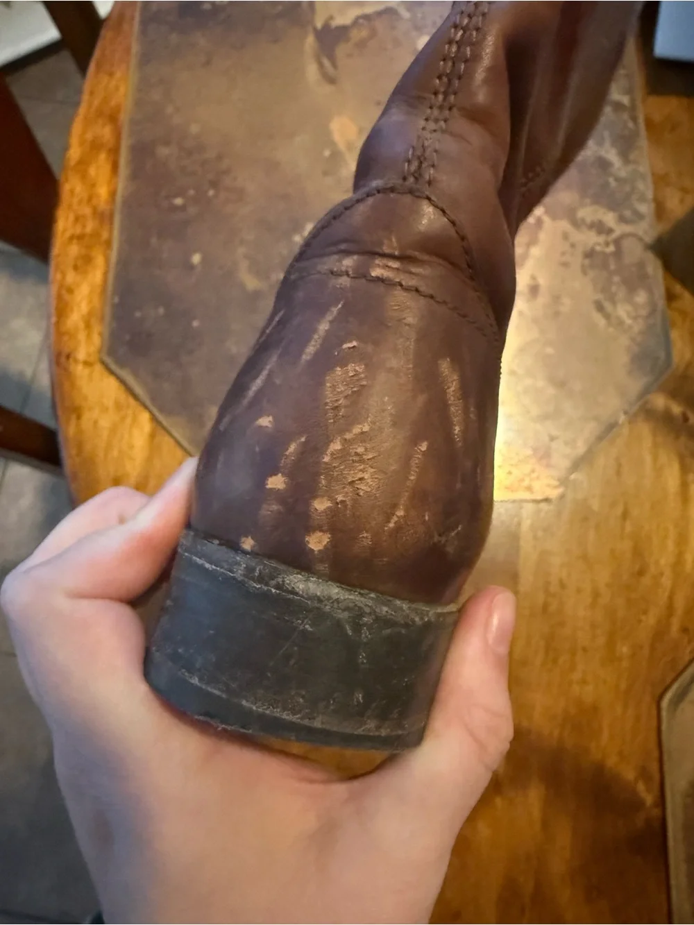 Frye Melissa Leather Riding Boots - Brown